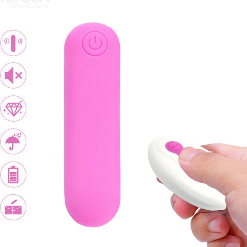 ARMONY - SPLASH JOLINE Sensory Device BULLET SILICONE REMOTE CONTROL 10 VIBRATIONS 65 X 15 CM PINK