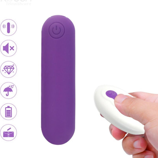 ARMONY - SPLASH JOLINE Sensory Device BULLET SILICONE REMOTE CONTROL 10 VIBRATIONS 6.5 X 1.5 CM PURPLE