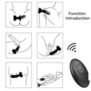 ARMONY - EXTREME A BLOOM ROSE Sensory Device & ANAL PLUG REMOTE CONTROL BLACK