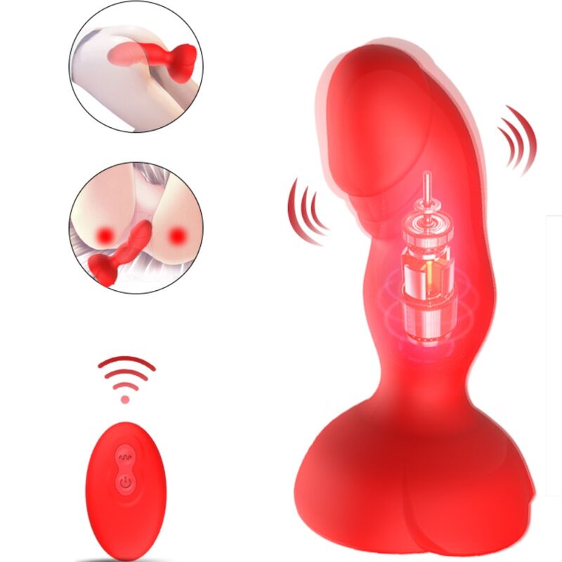 ARMONY - EXTREME A BLOOM ROSE Sensory Device & ANAL PLUG REMOTE CONTROL RED