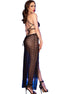 CHILIROSE - CR 4707 LONG BABYDOLL & THONG BLACK M