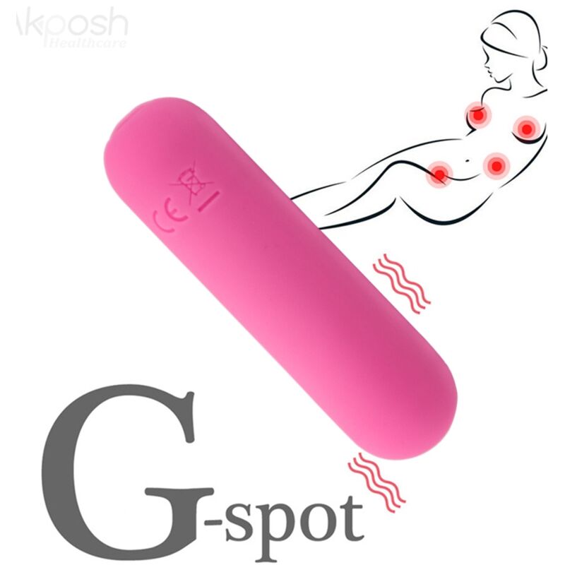 ARMONY - SPLASH HAHA Sensory Device BULLET SILICONE 10 VIBRATIONS 75 X 19 CM PINK