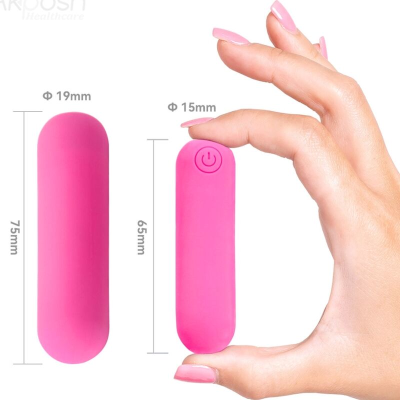 ARMONY - SPLASH HAHA Sensory Device BULLET SILICONE 10 VIBRATIONS 75 X 19 CM PINK