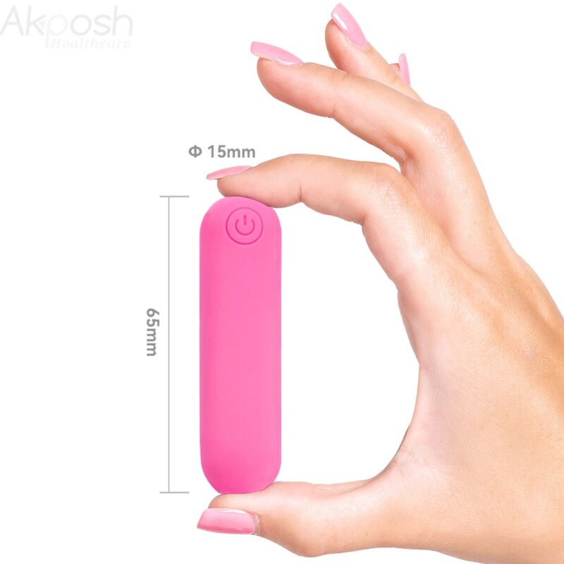 ARMONY - SPLASH JOLINE Sensory Device BULLET SILICONE REMOTE CONTROL 10 VIBRATIONS 65 X 15 CM PINK