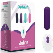 ARMONY - SPLASH JOLINE Sensory Device BULLET SILICONE REMOTE CONTROL 10 VIBRATIONS 6.5 X 1.5 CM PURPLE