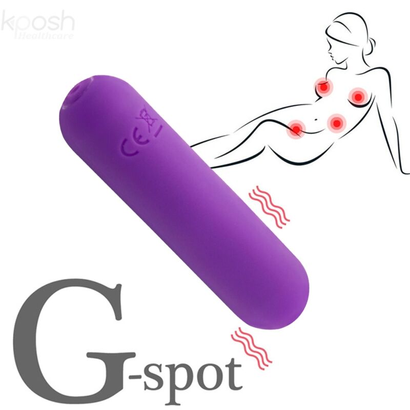 ARMONY - SPLASH JOLINE Sensory Device BULLET SILICONE REMOTE CONTROL 10 VIBRATIONS 6.5 X 1.5 CM PURPLE
