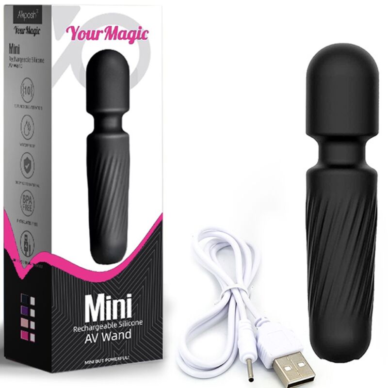 ARMONY - YOUR MAGIC MASSAGER & Sensory Device RECHARGEABLE 10 VIBRATIONS BLACK