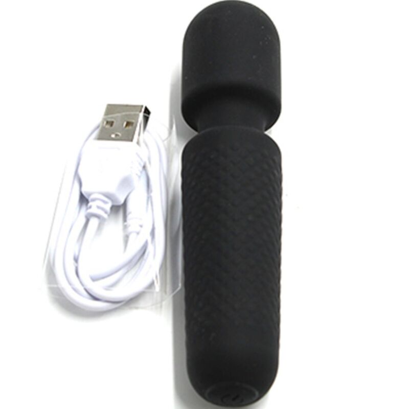 ARMONY – IHR MAGISCHES MASSAGEGERÄT & SENSORISCHES HILFSMITTEL WIEDERAUFLADBAR 10 VIBRATIONEN WAND DOTS SCHWARZ
