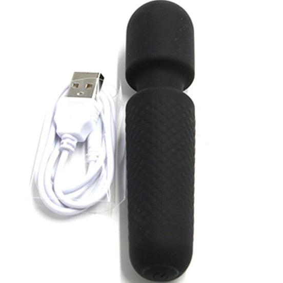 ARMONY - YOUR MAGIC MASSAGER & Sensory Device RECHARGEABLE 10 VIBRATIONS WAND DOTS BLACK