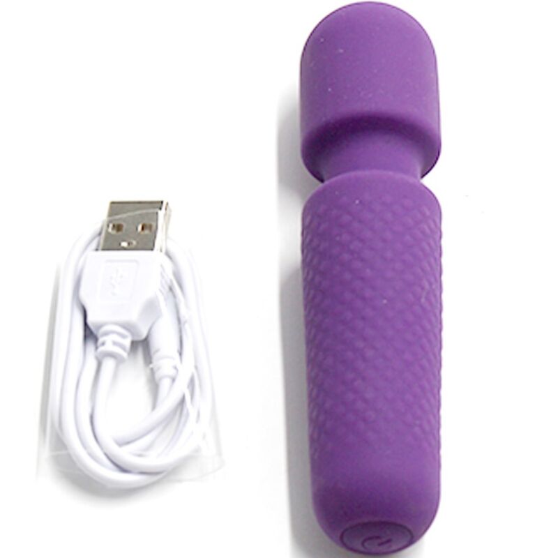 ARMONY - YOUR MAGIC MASSAGER & Sensory Device RECHARGEABLE 10 VIBRATIONS WAND DOTS PURPLE
