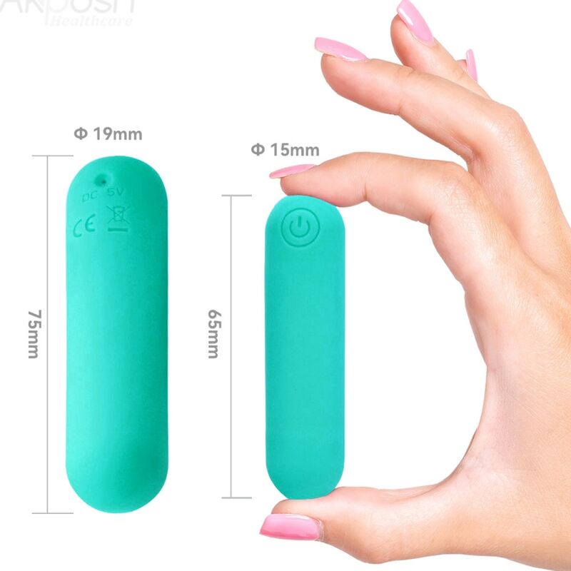 ARMONY - SPLASH HAHA Sensory Device BULLET SILICONE 10 VIBRATIONS 75 X 19 CM GREEN
