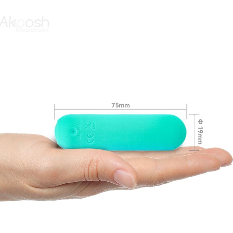 ARMONY - SPLASH JOIE Sensory Device BULLET SILICONE REMOTE CONTROL 10 VIBRATIONS 75 X 19 CM GREEN