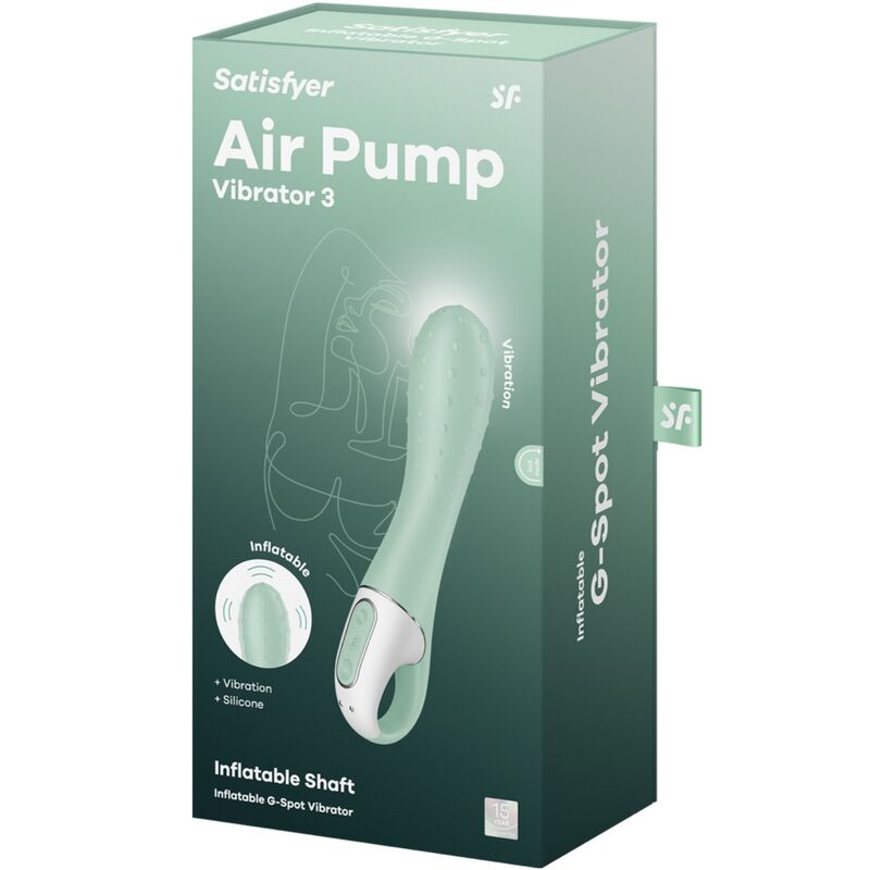 SATISFYER - AIR PUMP Sensory Device 3 INFLATABLE G POINT MINT