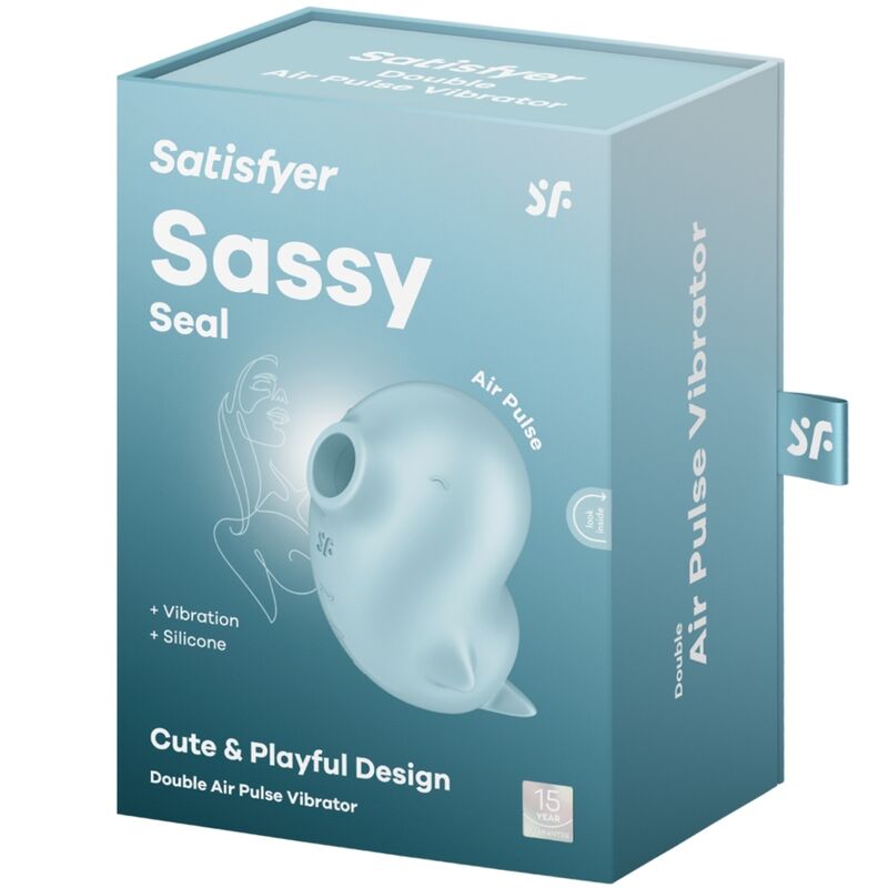 SATISFYER - SASSY SEAL STIMULATOR & Sensory Device BLUE