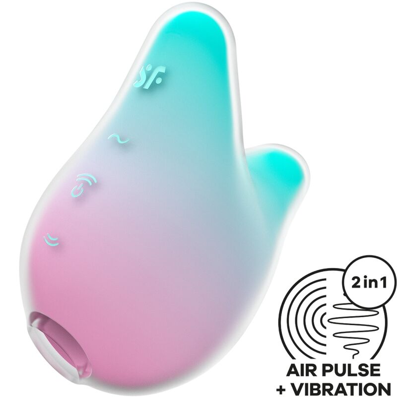 SATISFYER - MERMAID VIBES STIMULATOR & Sensory Device MINT AND PINK