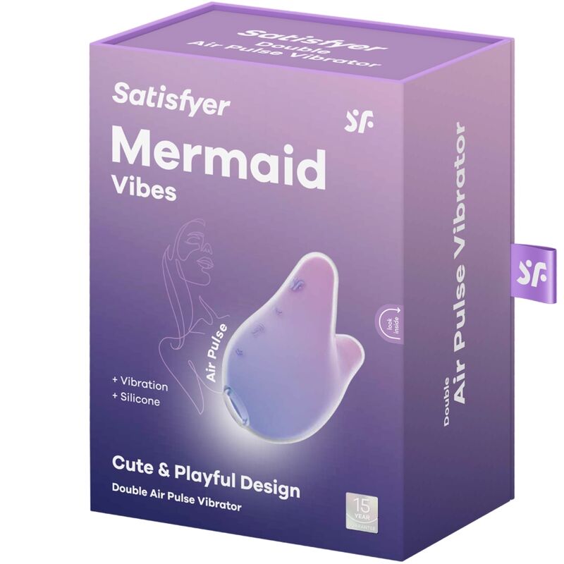 SATISFYER - MERMAID VIBES STIMULATOR & Sensory Device VIOLET AND PINK