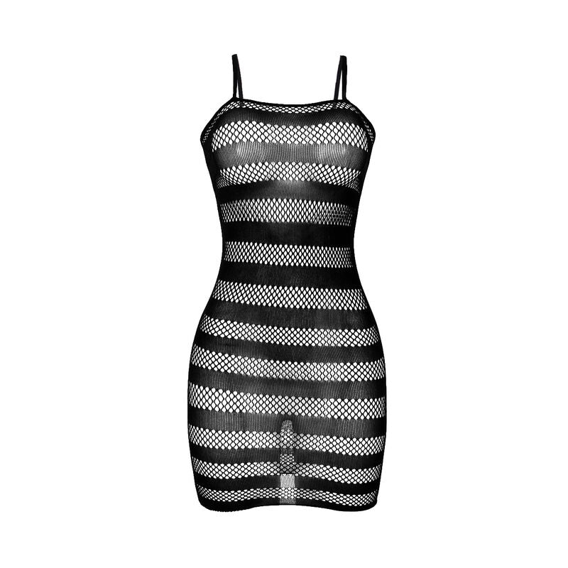 SUBBLIME - 951733 FISCHNETZKLEID MIT SCHWARZEN STREIFEN EINHEITSGRÖSSE