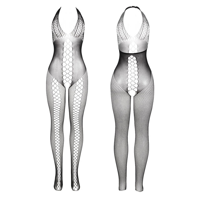 SUBBLIME - 951832 BODYSTOCKING MIT OFFENEM RÜCKEN UND KREUZDETAILS SCHWARZ EINHEITSGRÖSSE