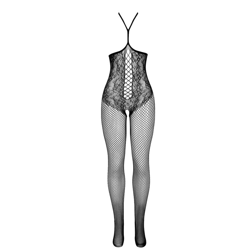 SUBBLIME - 951849 NETZ-BODYSTOCKING MIT OFFENEM CUP UND NECKHOLDER SCHWARZ EINHEITSGRÖSSE