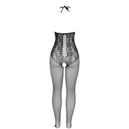 SUBBLIME - 951849 NETZ-BODYSTOCKING MIT OFFENEM CUP UND NECKHOLDER SCHWARZ EINHEITSGRÖSSE