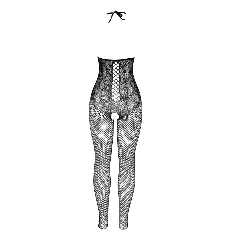 SUBBLIME - 951849 NETZ-BODYSTOCKING MIT OFFENEM CUP UND NECKHOLDER SCHWARZ EINHEITSGRÖSSE