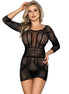 SUBBLIME - 951931 SHORT FISHNET DRESS WITH BARE BACK ONE SIZE