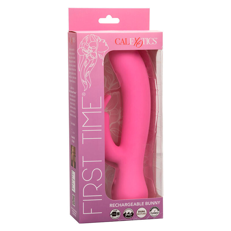 CALEXOTICS - FIRST TIME Sensory Device RABBIT RECHARGEABLE PINK