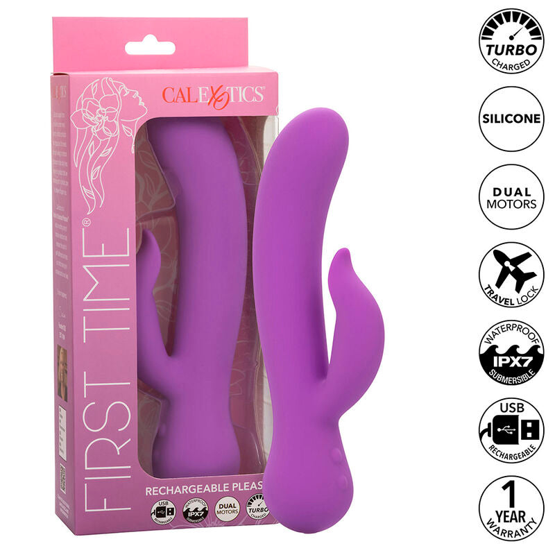 CALEXOTICS - FIRST TIME Sensory Device PLEASER RECHARGEABLE PURPLE