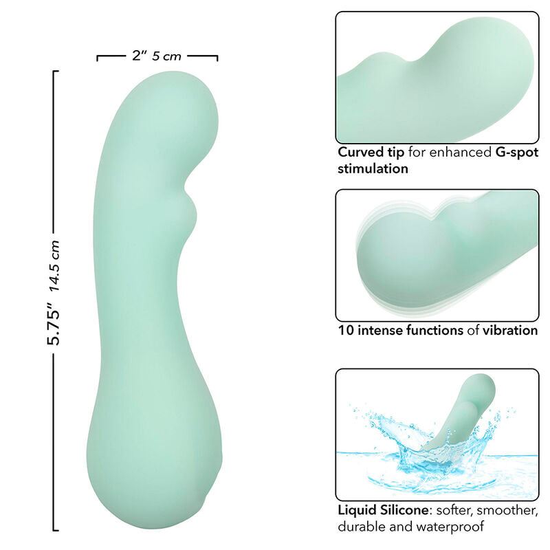 CALEXOTICS - PACIFICA BORA BORA STIMULATOR G-PUNKT 10 VIBRATIONEN AQUA