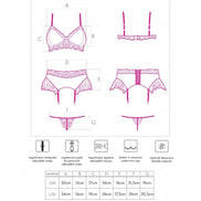LIVCO CORSETTI FASHION - NAHIR LC 20214 BH + SLIP + STRUMPFHALTER S/M