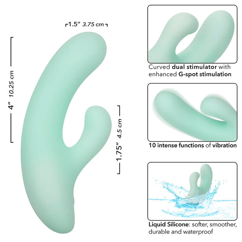 CALEXOTICS - PACIFICA FIJI Sensorgerät & STIMULATOR G-PUNKT 10 VIBRATIONEN AQUA