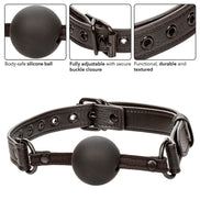CALEXOTICS - NOCTURNAL KNEBELBALL SILIKON SCHWARZ