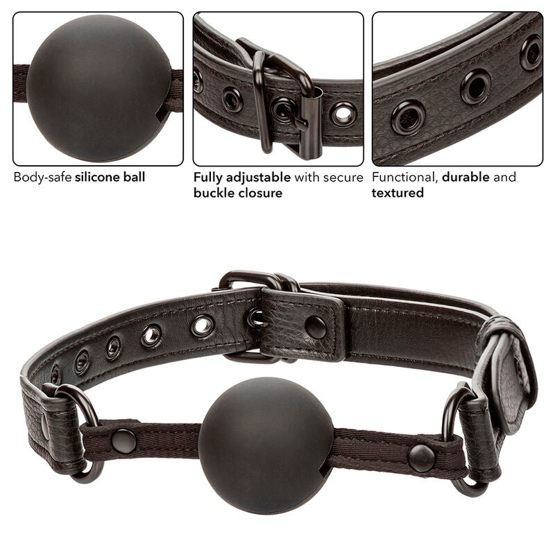 CALEXOTICS - NOCTURNAL KNEBELBALL SILIKON SCHWARZ