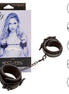 CALEXOTICS - NOCTURNAL LEATHER WRIST CUFFS ADJUSTABLE BLACK