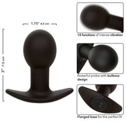 CALEXOTICS - ROCK BOTTOM ANALPLUG 10 VIBRATIONEN SILIKON SCHWARZ