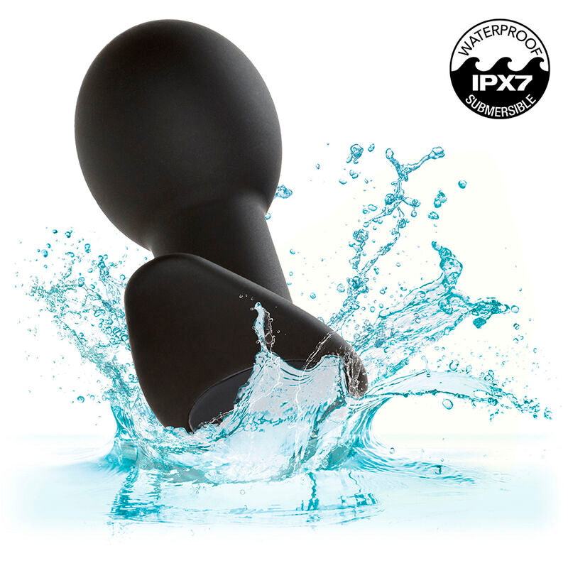 CALEXOTICS - ROCK BOTTOM ANALPLUG 10 VIBRATIONEN SILIKON SCHWARZ