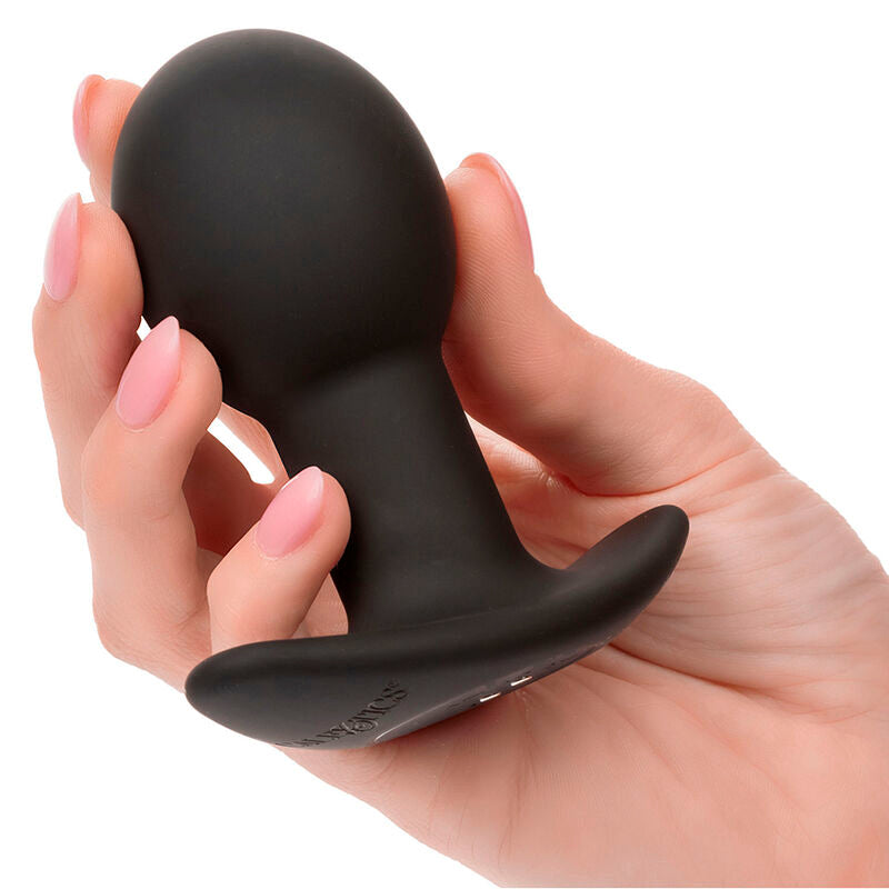 CALEXOTICS - ROCK BOTTOM ANALPLUG 10 VIBRATIONEN SILIKON SCHWARZ