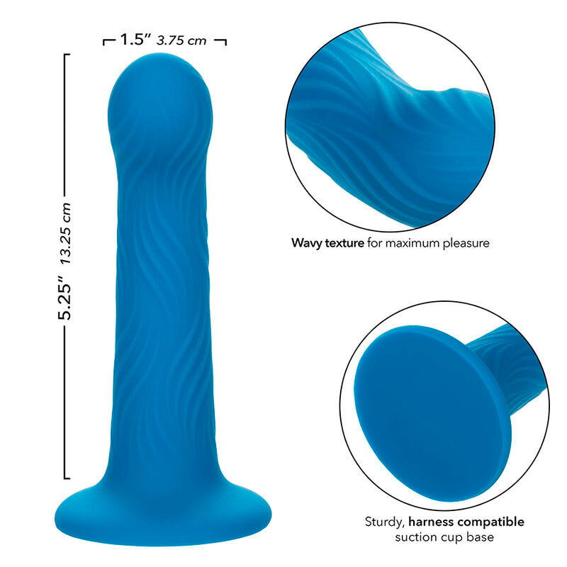 CALEXOTICS - WAVE RIDER RIPPLE ANALPLUG BLAU