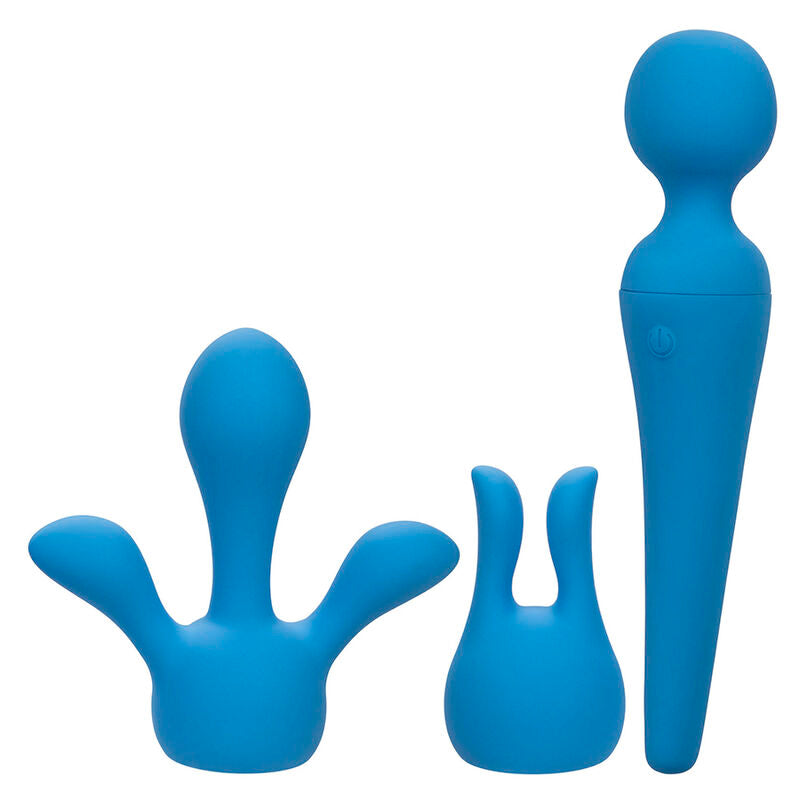 CALEXOTICS - COUTURE KIT Sensory Device WAND 10 VIBRATIONS BLUE