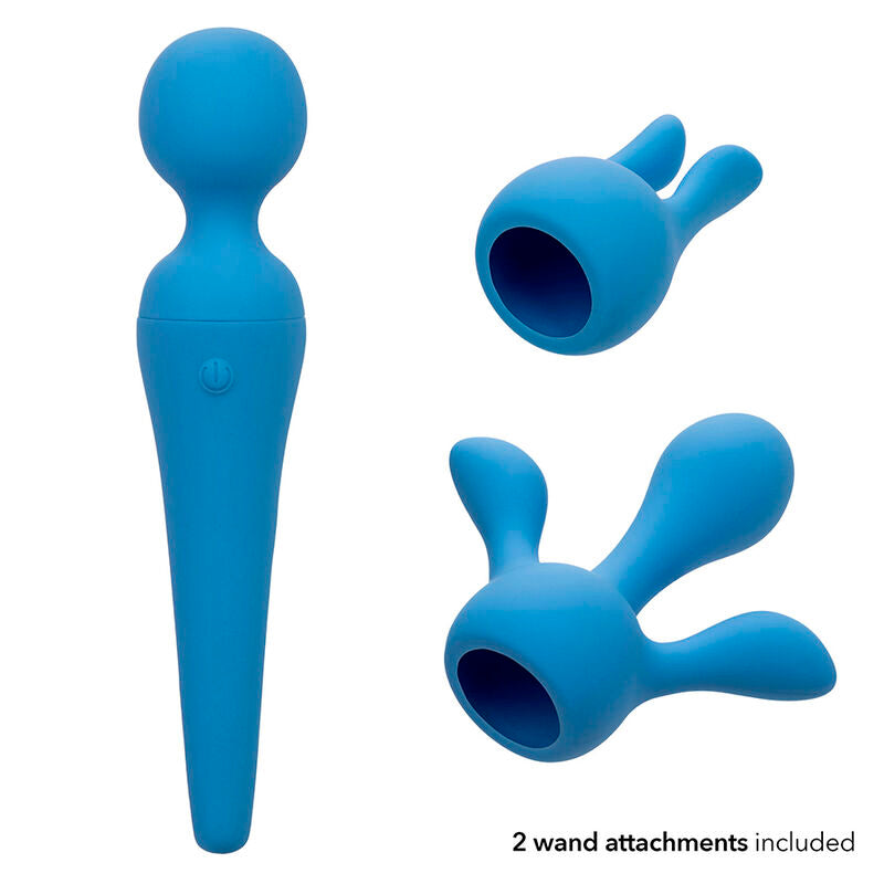 CALEXOTICS - COUTURE KIT Sensory Device WAND 10 VIBRATIONS BLUE