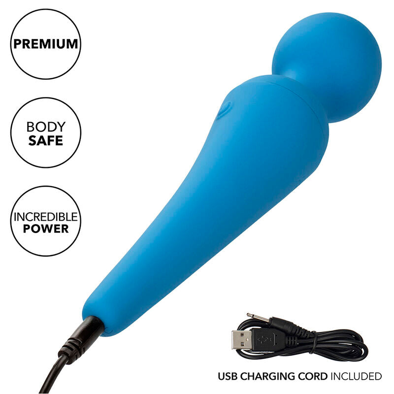 CALEXOTICS - COUTURE KIT Sensory Device WAND 10 VIBRATIONS BLUE