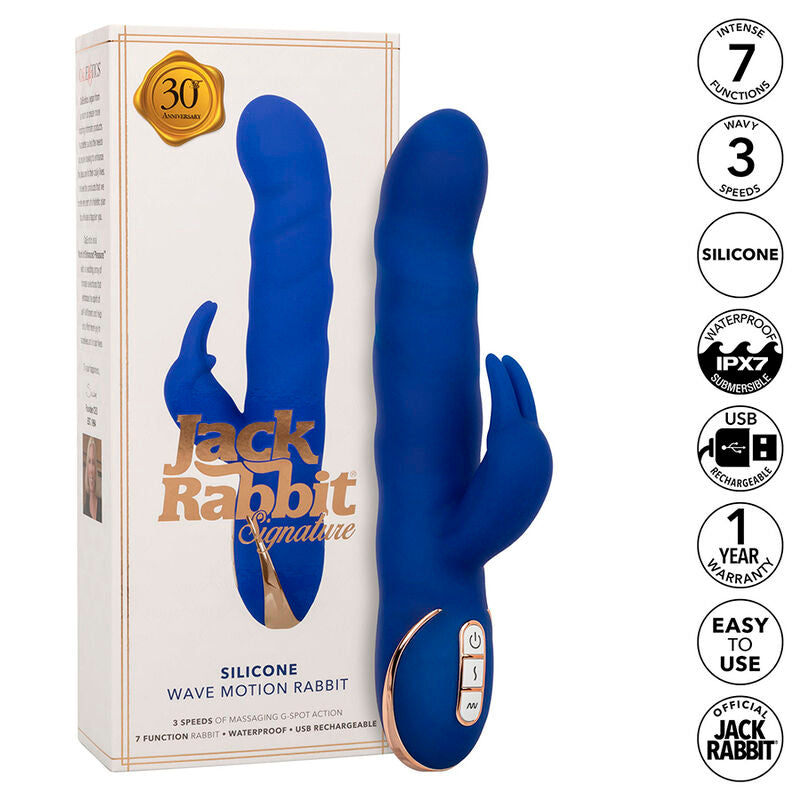 CALEXOTICS - JACK RABBIT Sensory Device WAVE MOTION BLUE