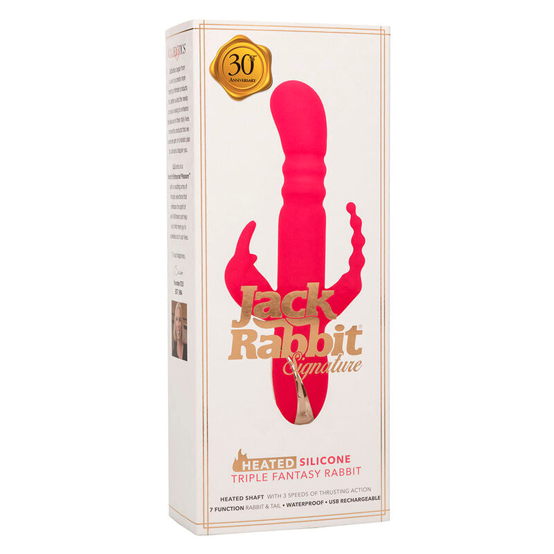 CALEXOTICS – JACK FANTASY TRIPLE HEATED Sinnliches Gerät RABBIT PINK