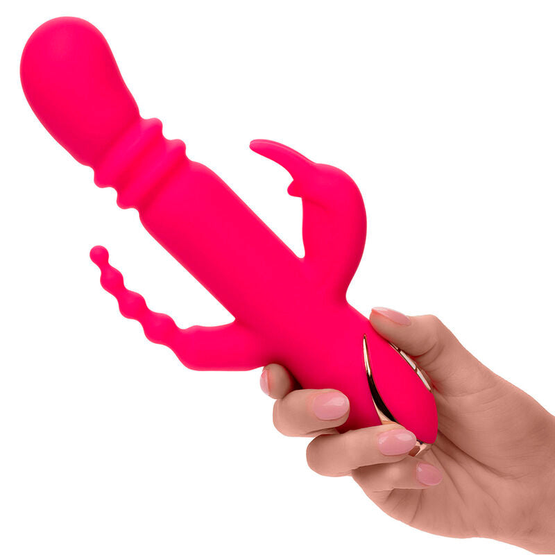 CALEXOTICS – JACK FANTASY TRIPLE HEATED Sinnliches Gerät RABBIT PINK