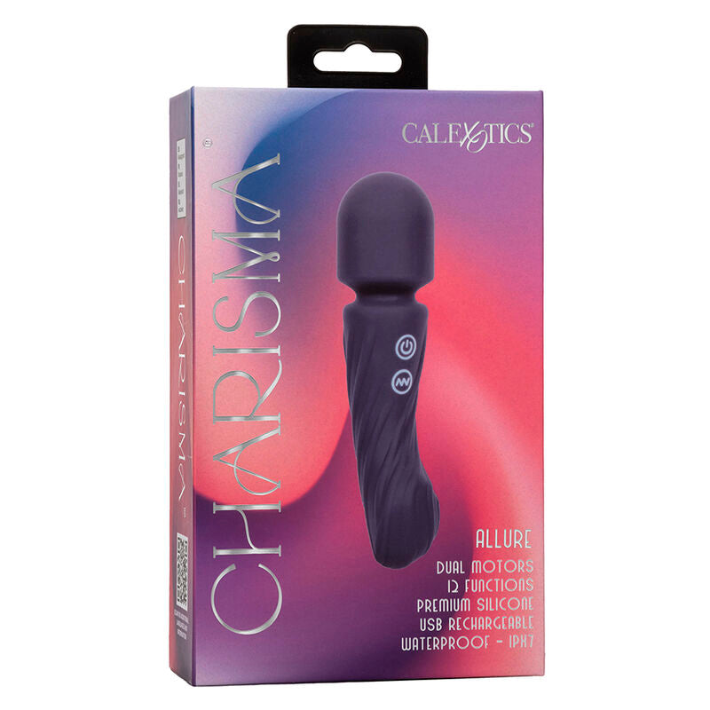CALEXOTICS - CHARISMA ALLURE MASSAGER ZWEI MOTOREN 12 FUNKTIONEN 17,25 CM X 4,5 CM LILA