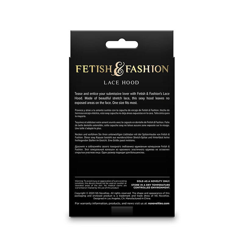 NS NOVELTIES - FETISCH & FASHION SPITZENHAUBE WEISS