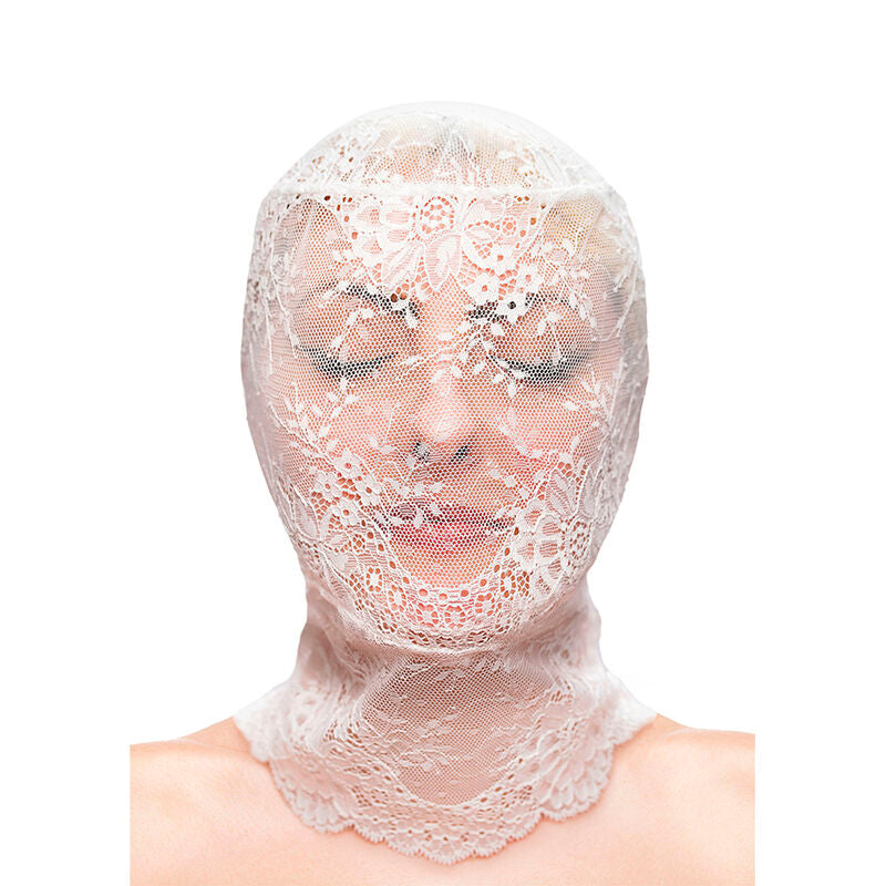 NS NOVELTIES - FETISCH & FASHION SPITZENHAUBE WEISS