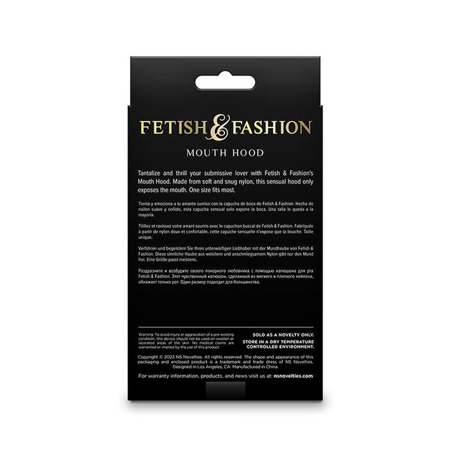 NS NOVELTIES - FETISCH & FASHION MAULKAPUZE NYLON WEISS