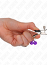 KINK - DOUBLE BELL NIPPLE CLAMP PURPLE 6 CM