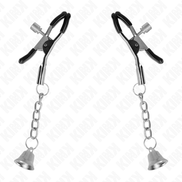 KINK - SILVER BELL PENDANT NIPPLE CLAMPS 6 CM